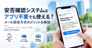 安否確認システムメール応答イメージ
